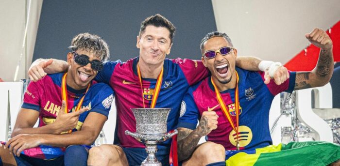 ثلاثي برشلونة , رافينيا و ليفا و لامين