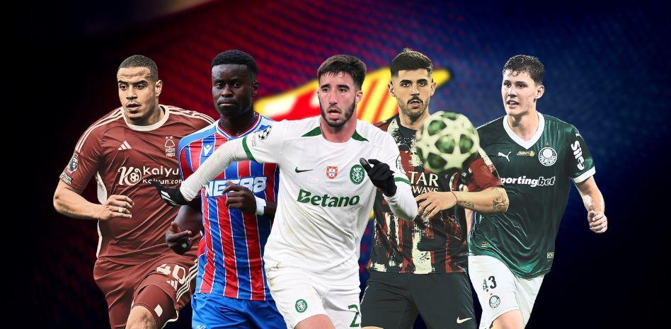 موريللو سانتياغو (نوتنجهام فورست، 23 عامًا)، مارك جويهي (كريستال بالاس، 25 عامًا)، جونزالو إيناسيو (سبورتنج، 24 عامًا)، لوكاس بيرالدو (باريس سان جيرمان، 21 عامًا) ولويس بينيديتي (بالميراس، 19 عامًا) هي خيارات في سوق جيتي المركزي