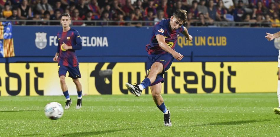 هدف فيرمين الثالث في مباراة الدوري الإسباني 2025-2026 بين برشلونة وفالنسيا