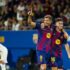 ومن المتوقع أن يبدأ ليفاندوفسكي مباراة برشلونة أمام نيوكاسل بعد تسجيله هدفين في مرمى فالنسيا.