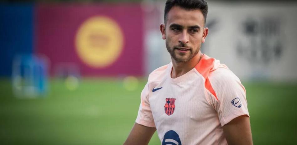 إريك غارسيا في تدريبات برشلونة هذا الاثنين