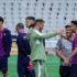 إريك غارسيا، لاعب أساسي ضد جيرونا، يحيي زملائه السابقين