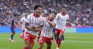 ويتسل , فيتسل يحتفل بهدفه الأول مع جيرونا ضد برشلونة