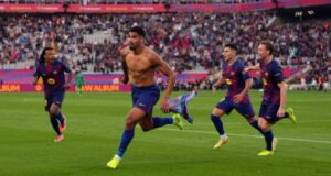 رونالد أراوخو , دخل الأوروجوياني كمهاجم في الدقائق الأخيرة وسجل الهدف الحاسم الذي منح برشلونة الفوز على جيرونا.