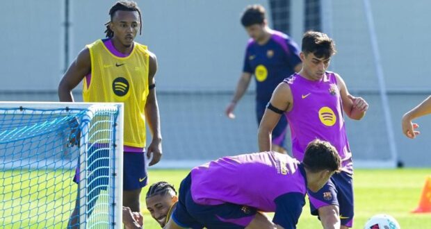 بيدري و كوندي في التدريبات