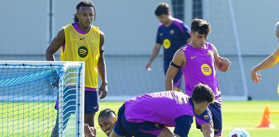 بيدري و كوندي في التدريبات