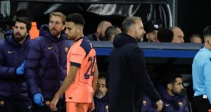 إريك غارسيا , اضطر إيريك جارسيا لمغادرة مباراة كلوب بروج وبرشلونة في الدقيقة 94.