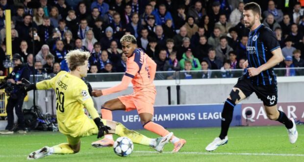 واختتم لامين يامال المباراة بتفوق بعد أن تفوق على أربعة منافسين وتعاون مع فيرمين الذي ساعده بضربة بكعب القدم.