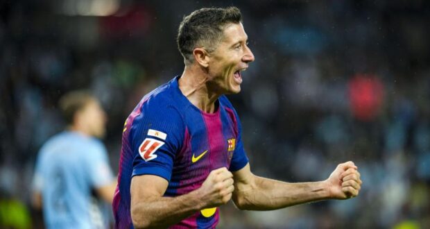 سجل روبرت ليفاندوفسكي ثلاثية في مرمى سيلتا فيغو