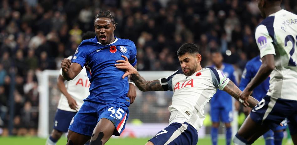 روميو لافيا، خلال مباراة توتنهام وتشيلسي في الأول من نوفمبر.