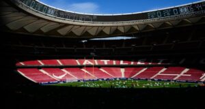 تدريب فريق ميامي دولفينز في ملعب ميتروبوليتانو قبل مواجهة فريق واشنطن كوماندرز يوم الأحد المقبل في البرنابيو