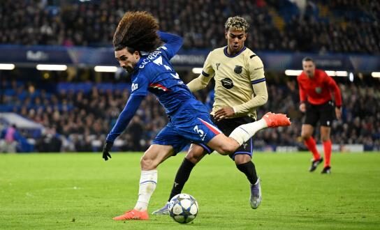 فاز كوكوريلا في المباراة ضد لامين يامال في ستامفورد بريدج