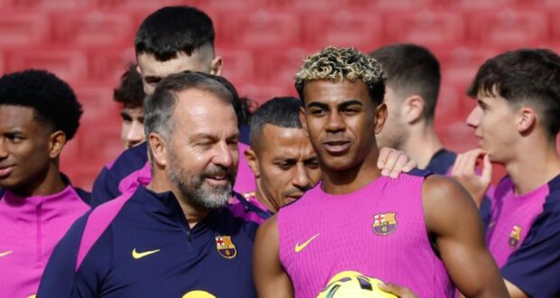 لامين يامال و هانزي فليك