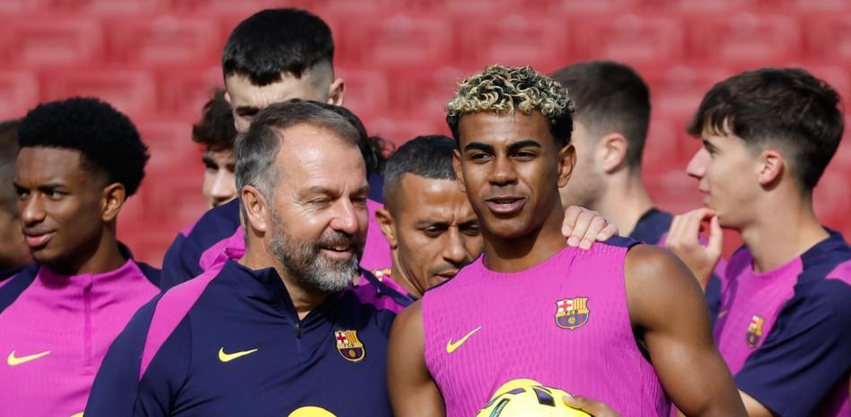 لامين يامال و هانزي فليك