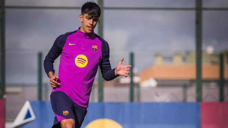 مارك بيرنال يتدرب في المدرينة الرياضية جوان غامبر