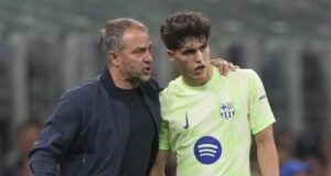 ووجه هانسي فليك كلمات طيبة لكوبارسي قبل المباراة ضد آينتراخت فرانكفورت.