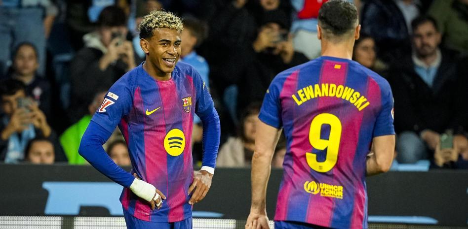 ليفاندوفسكي و لامين يامال