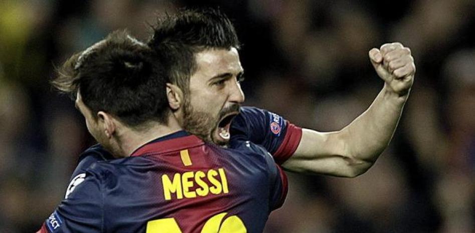 ديفيد فيا و ليو ميسي