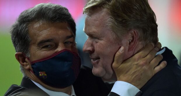 المزيد من الخراب في برشلونة الذي كان يحترم تقليديًا عقود مدربيه 1 كومان و لابورتا