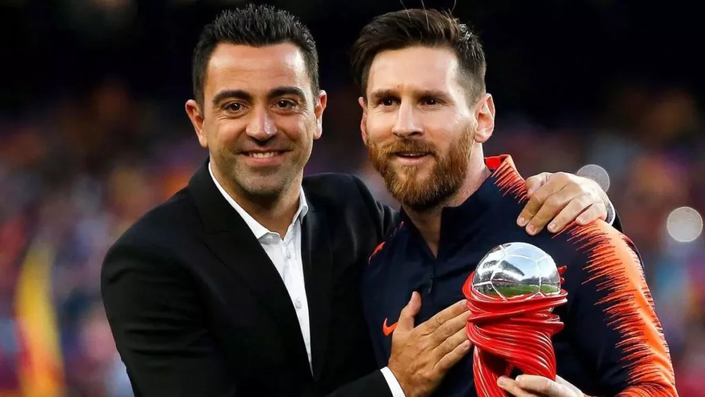 تشافي و ليو ميسي