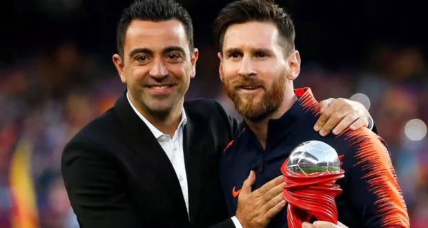 تشافي و ليو ميسي