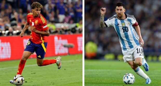 ميسي و لامين يامال