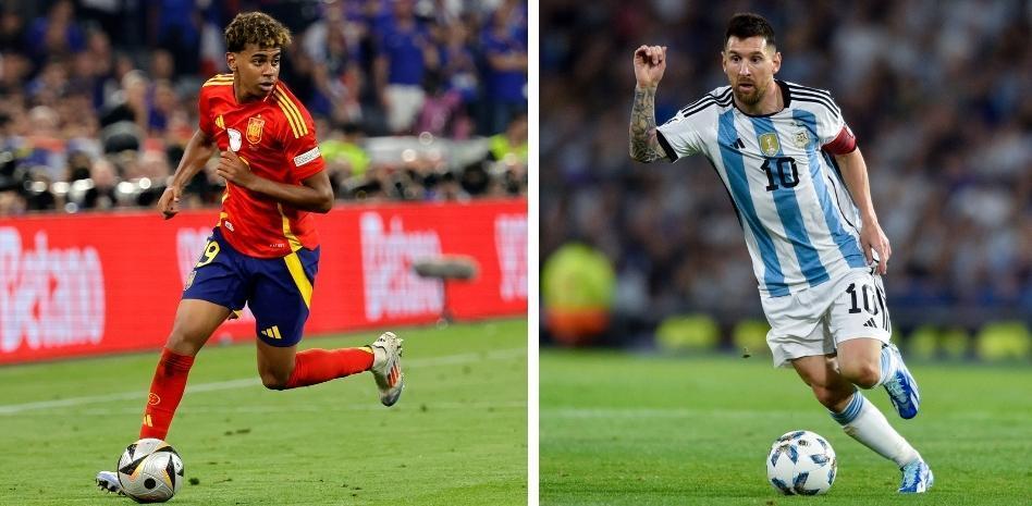 ميسي و لامين يامال