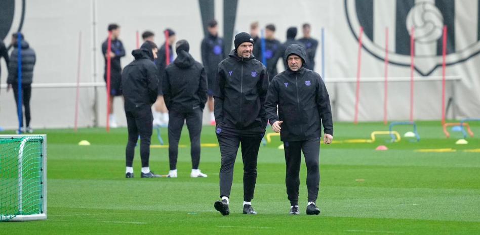 فليك في تدريبات برشلونة