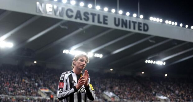 سجل نيك وولتميد 10 أهداف لصالح نيوكاسل.