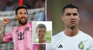 توماس مولر كريستيانو رونالدو ليو ميسي