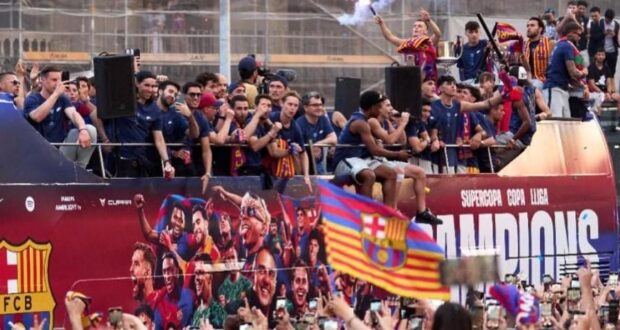 احتفالات برشلونة