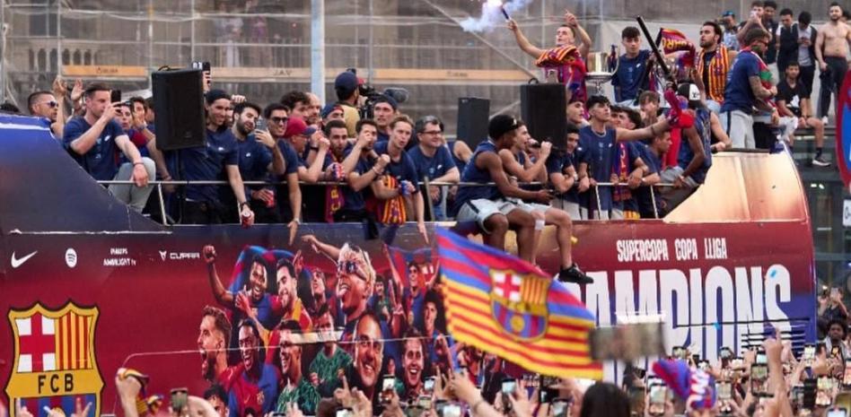 احتفالات برشلونة