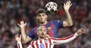 هجوم حاد من أومتيتي على الخط الذي أقصى برشلونة 3 جيرارد مارتين و غريزمان