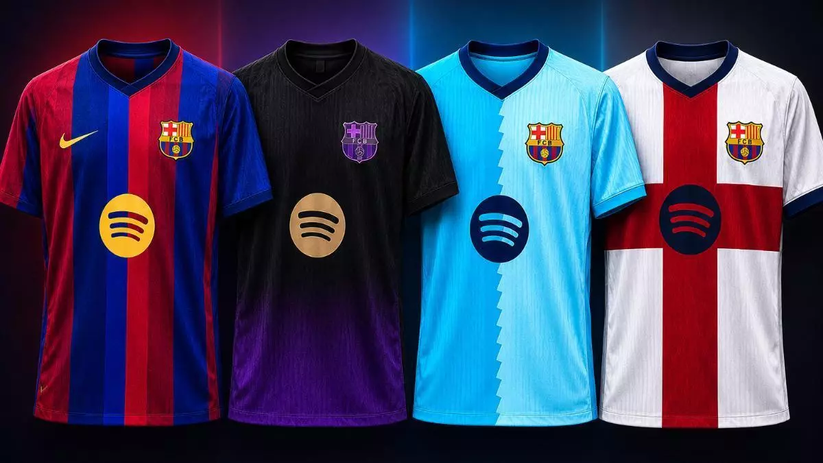 قمصان برشلونة