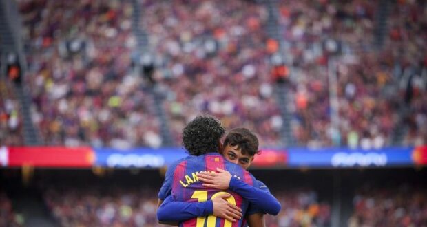 برشلونة يكتب التشكيلة المثالية لاليغا بيديه 1 لامين يامال و بيدري