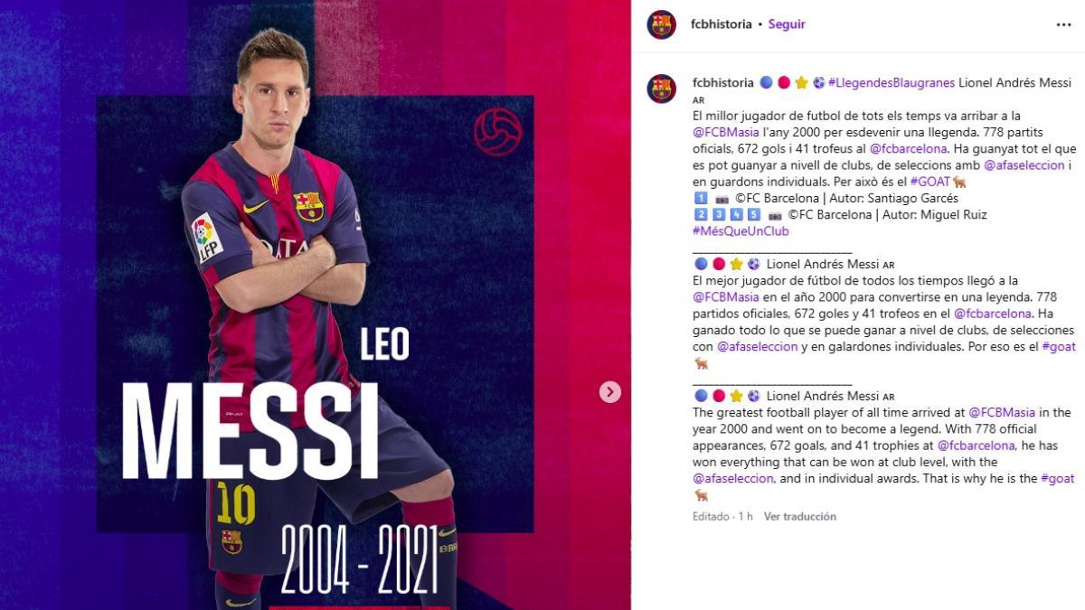ليو ميسي و حساب تاريخ برشلونة