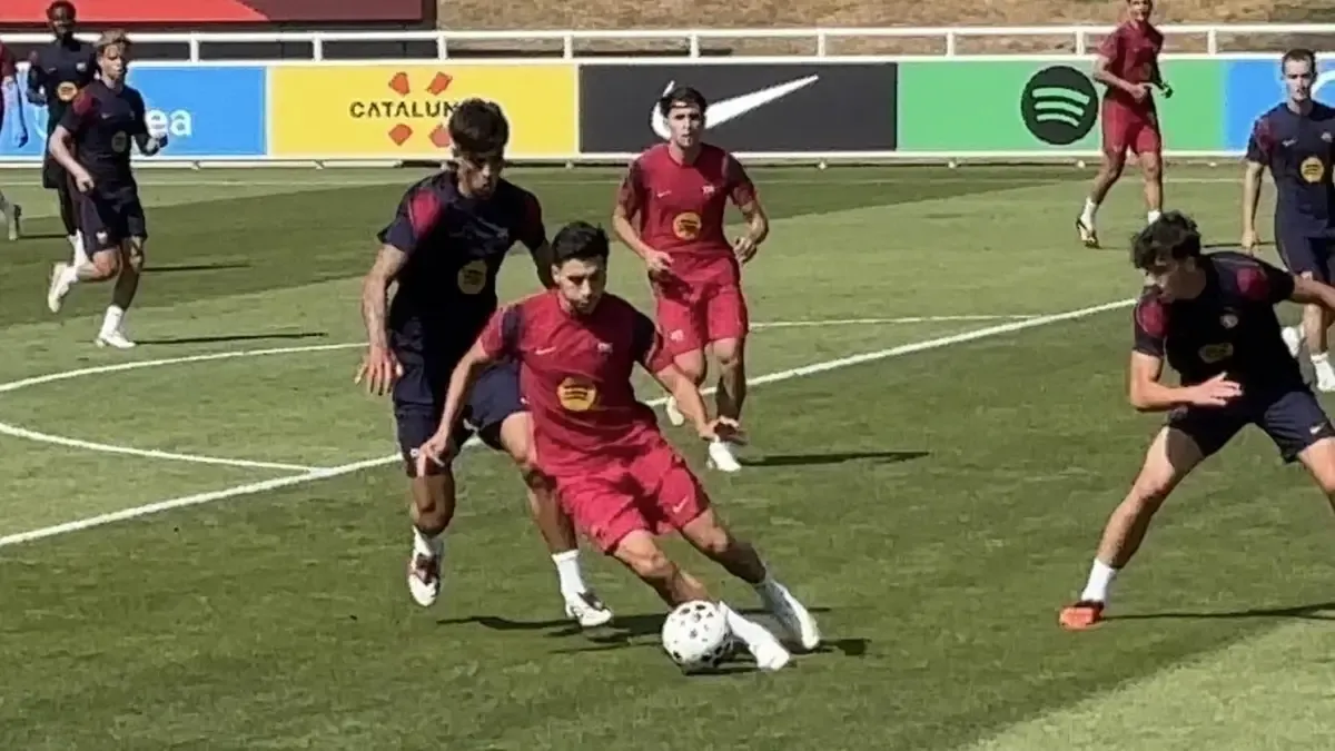 مباراة برشلونة التدريبية