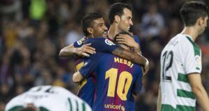 برشلونة بدأ موسم 2017-18 بـ20 هدفًا.. وهذه الحكاية 9 ميسي , بوسكيتس و باولينيو