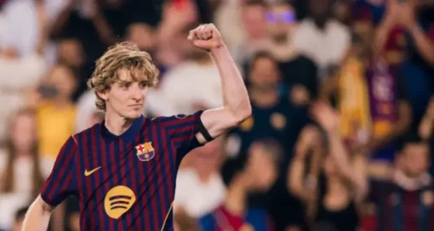 غوردون بتصميم قميص برشلونة للموسم القادم