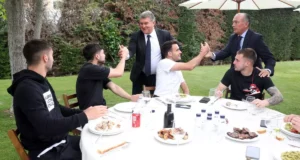 حفل غداء للاعبي برشلونة